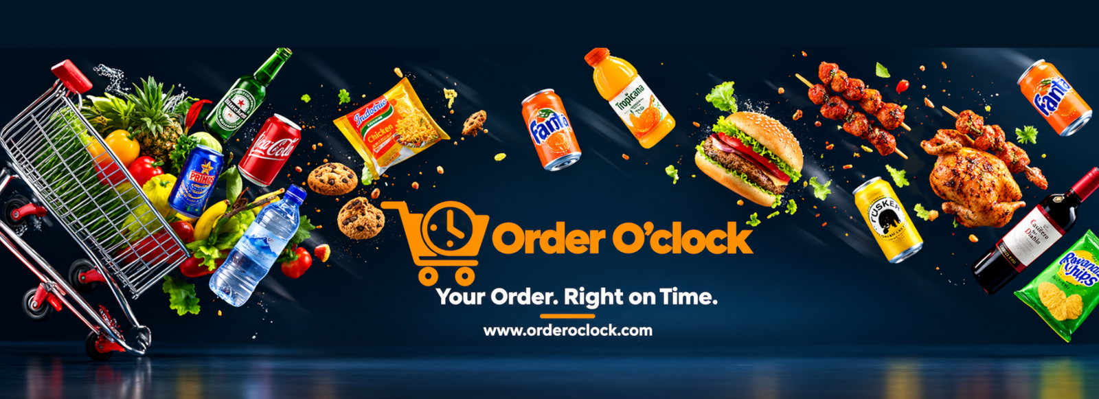 Order O'clock — Your Order. Right on Time.