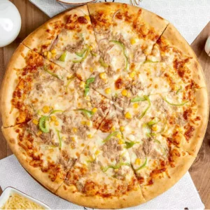 Mushroom and Tuna Pizza