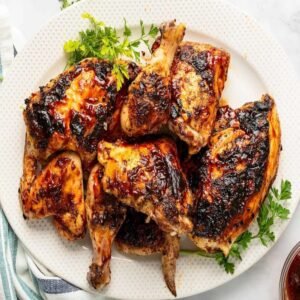 Whole Grilled Chicken with accompaniment