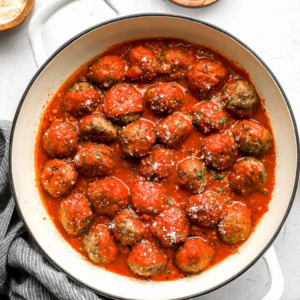deliciously juicy 100% homemade beef meatballs