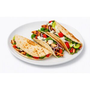 greek chicken tacos